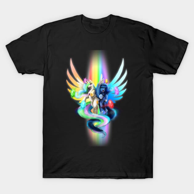 In the name of the rainbow... We shall banish you! T-Shirt by slifertheskydragon